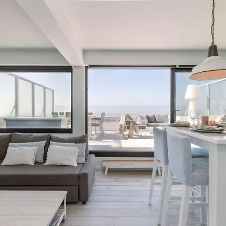 בית נופש Huswell - Bright Penthouse With Two Terraces And Sea View *